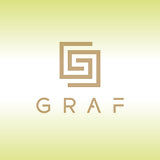 Logo von Graf auf grünem Hintergrund.