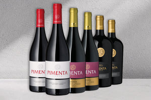 Ein Bild von 2 Fl. "Pimenta Preta", 2 Fl. "Pimenta Preta" Reserva und 2 Fl. "Pimenta Preta" Family Reserve.