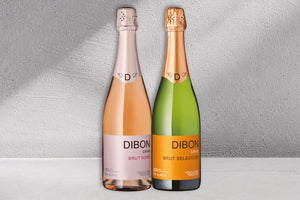 Ein Bild von 1 Fl. "Dibon" Cava Brut Seleccion und 1 Fl. "Dibon" Cava Brut Rosé.