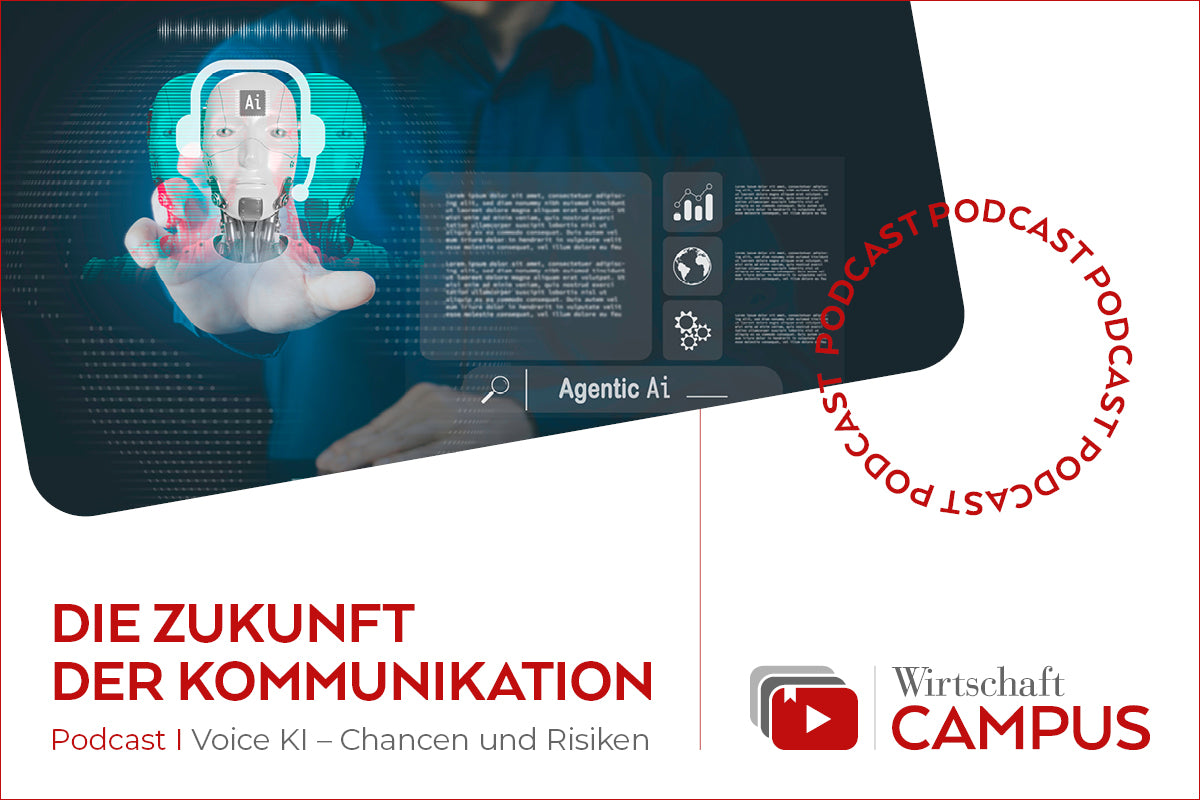 "Die Zukunft der Kommunikation" mit einem KI-Roboter im Rahmen des WIRTSCHAFT Campus.