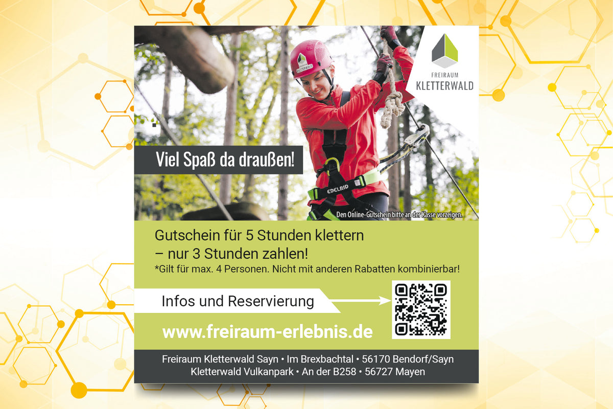 10. Summi-Gutschein für das Freiraum Erlebnis 
