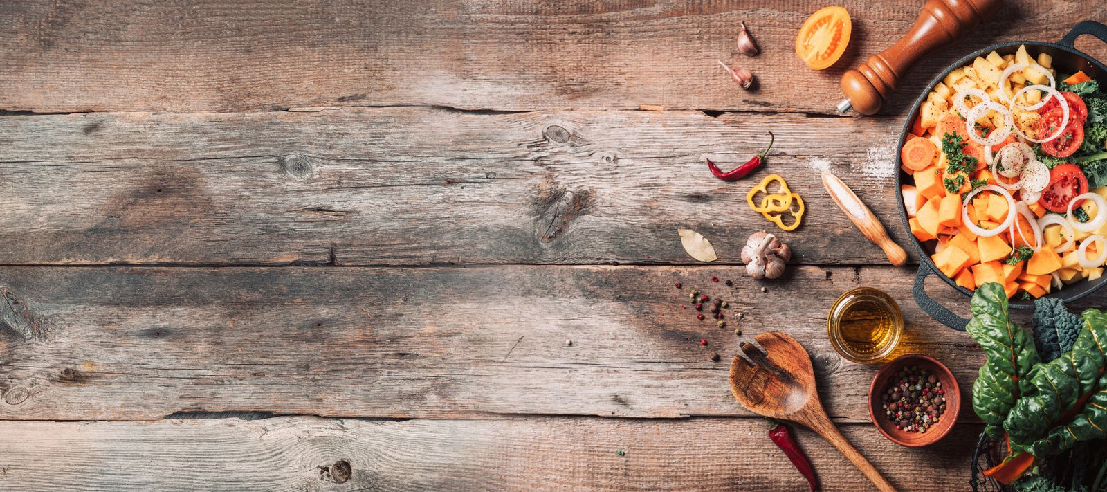 Leckeres Essen als Symbol für die Mediathek Kulinarik