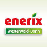 Logo der Firma enerix auf einem grünen Hintergrund