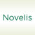 Logo der Firma Novelis auf einem grünen Hintergrund