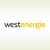 Logo der Firma westenergie auf einem grünen Hintergrund
