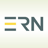 Das ERN Logo auf grünem Hintergrund.