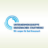 Logo der Kreuznacher Stadtwerke auf einem grünen Hintergrund