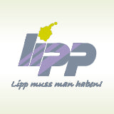Logo der Firma Lipp auf einem gelb grünlichen Hintergrund