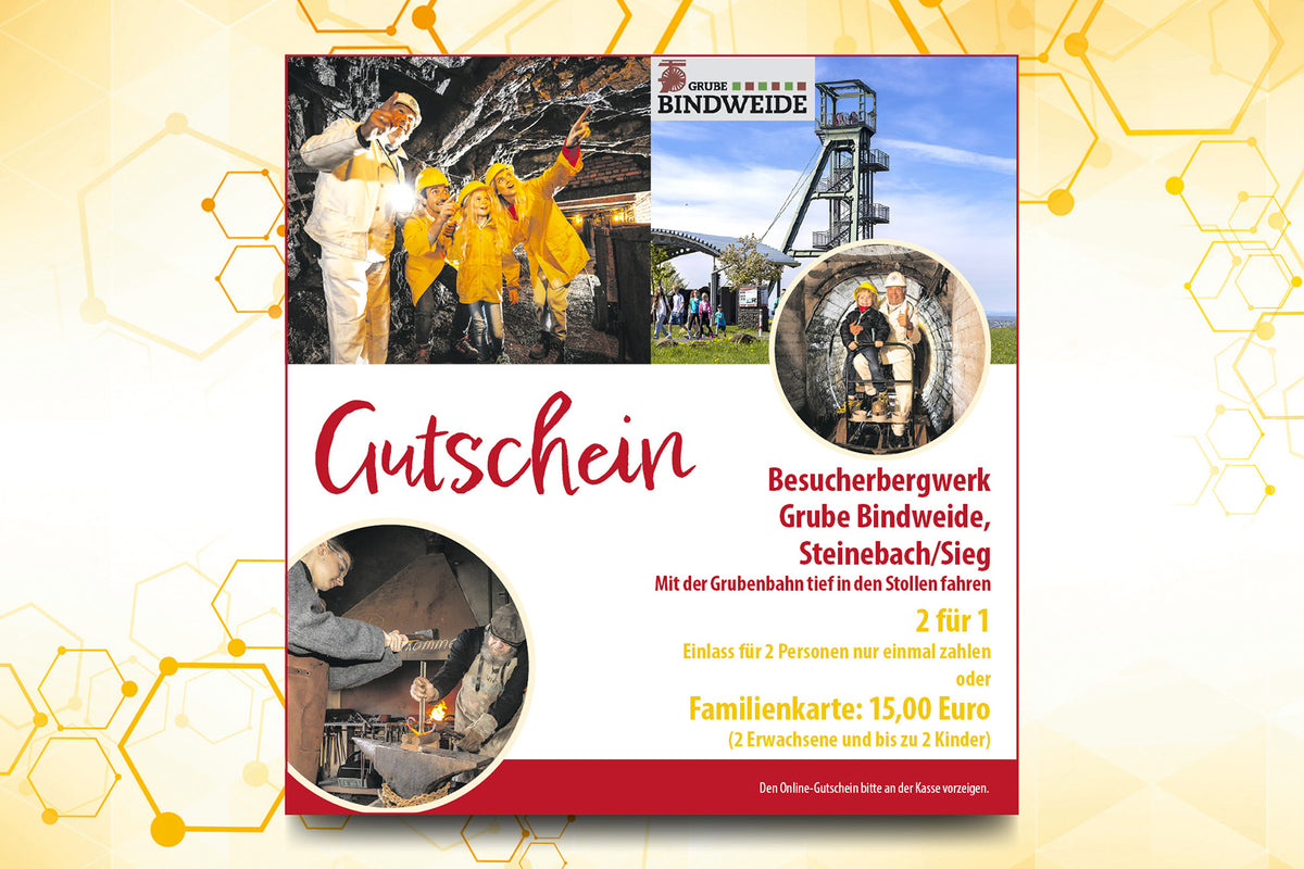 44. Summi-Gutschein für das Besucherbergwerk Bindweide
