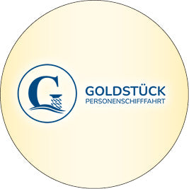 Das Logo der Personenschifffahrt Goldstück