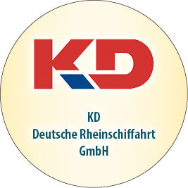 Das Logo der KD Deutsche Rheinschiffahrt GmbH