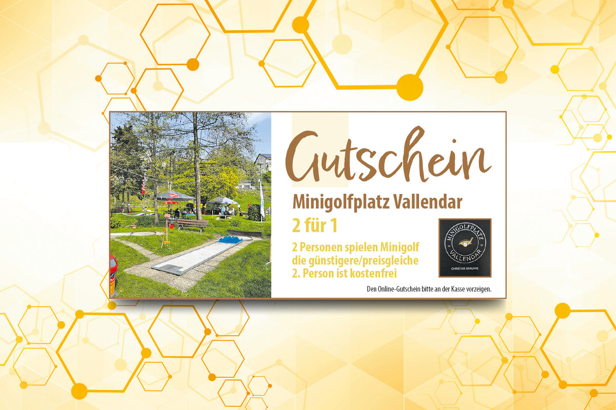 51. Summi-Gutschein für den Minigolfplatz Vallendar 