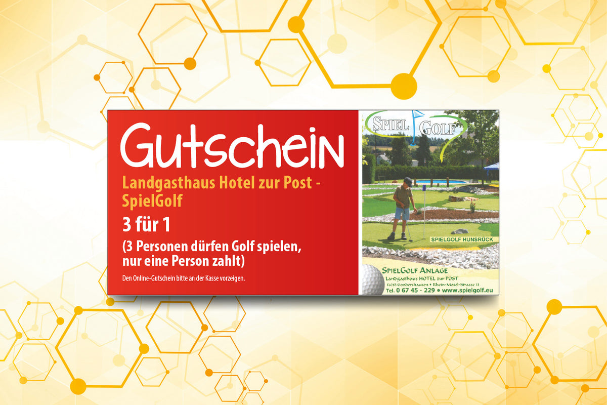 55. Summi-Gutschein für die Spielgolf Anlage im Hunsrück 