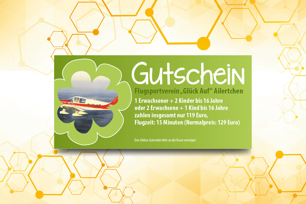 57. Summi-Gutschein für den Flugsportverein "Glück Auf" Ailertchen