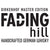 Logo der Birkenhof Master Edition mit dem Schriftzug "FADING hill – Handcrafted German Whisky"