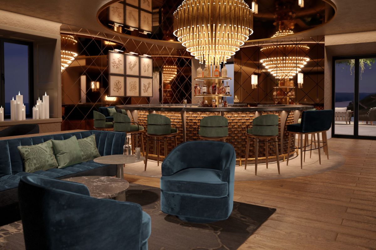 Die Bar "Montgolfier" im Jakobsberg Hotel- & Golfresort überzeugt mit einer eleganten Atmosphäre und ausgewählten Drinks.