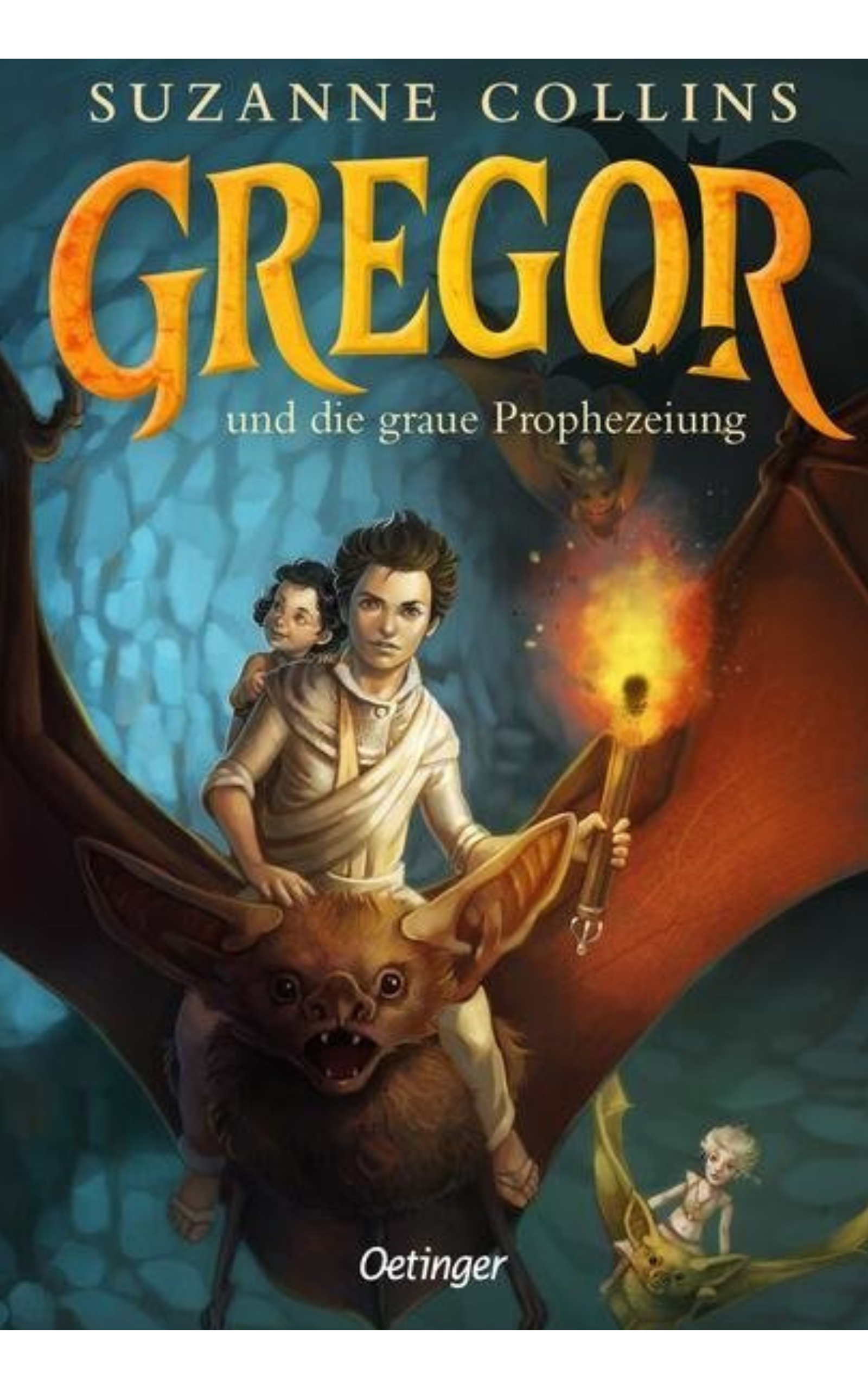 Das Buchcover von „Gregor und die graue Prophezeiung“ von Suzanne Collins