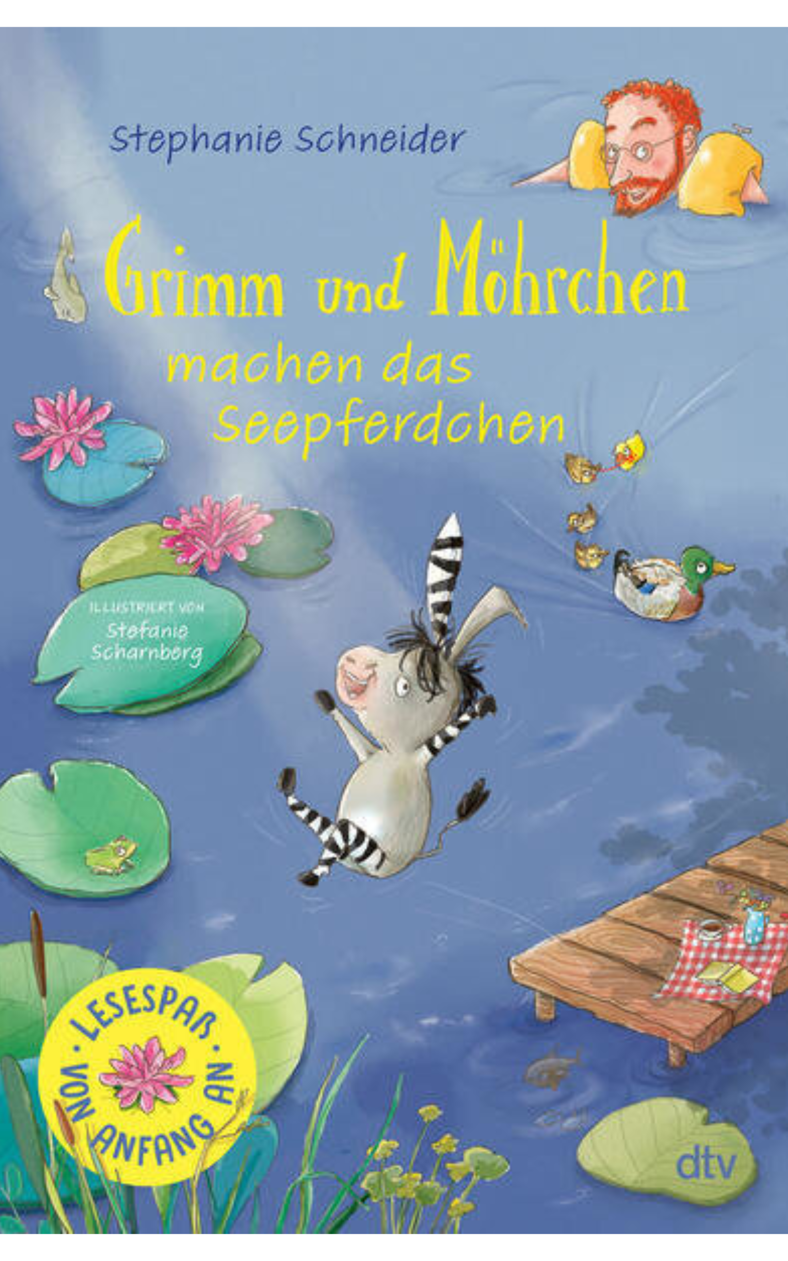 Das Buchcover von „Grimm und Möhrchen machen das Seepferdchen