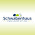 Logo von Schwabenhaus auf grünem Hintergrund.