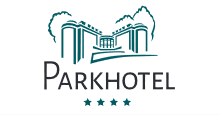 Das Logo vom Parkhotel Hackenburg auf weißem Hintergrund.