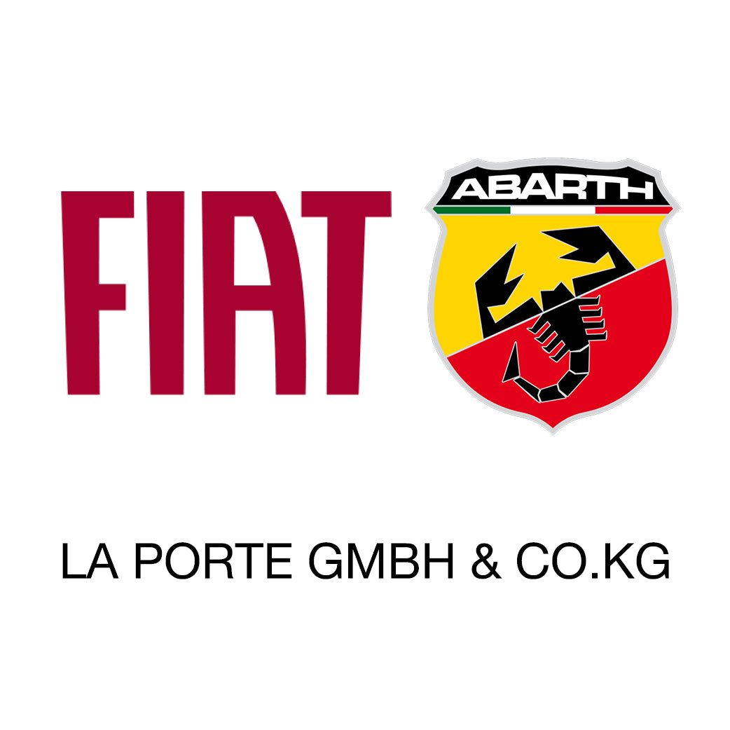 Logo von Autohaus La Porte mit den Markenlogos Fiat und Abarth