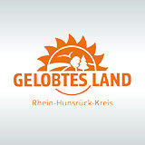 Logo von Gelobtes Lanf auf silbernem Hintergrund.