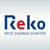 Logo von Reko auf grauem Hintegrund.