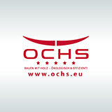 Logo von Ochs auf grauem Hintergrund.