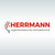 Logo der Herrmann GmbH auf grauem Hintergrund.