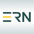 Logo von ERN Elektrosysteme auf grauem Hintergrund.