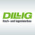 Logo von Dillig auf grauem Hintergrund.