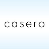 Logo von Casero auf hellblauem Hintergrund