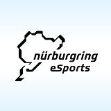 Logo vom Nürburgring auf hellblauem Hintergrund.