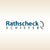 Das Logo von Rathscheck Schiefer mit goldenem Hintergrund