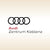 Das Logo vom Audi Zentrum Koblenz mit goldenem Hintergrund