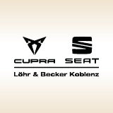 Das Logo von Löhr & Becker mit goldenem Hintergrund