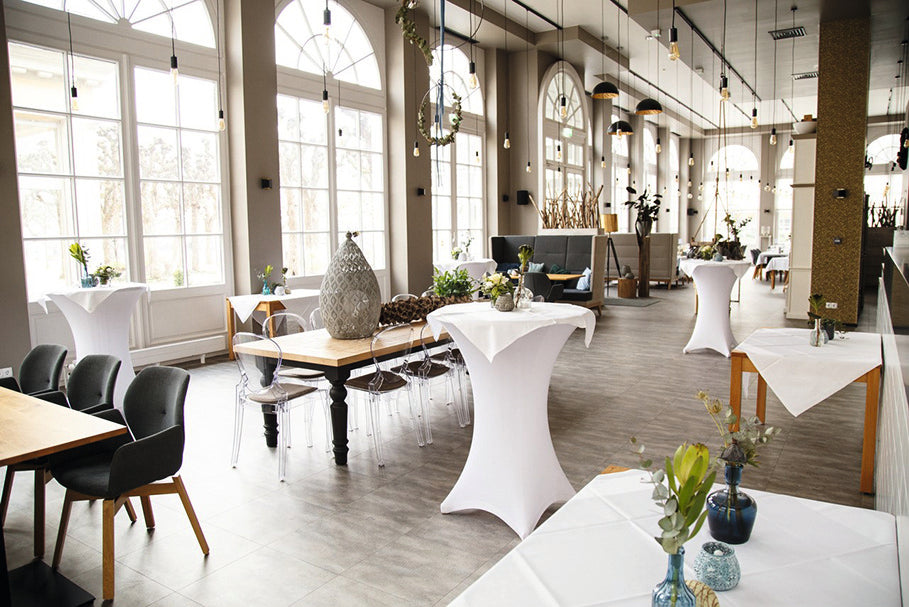 Ein schön dekorierter Kursaal.