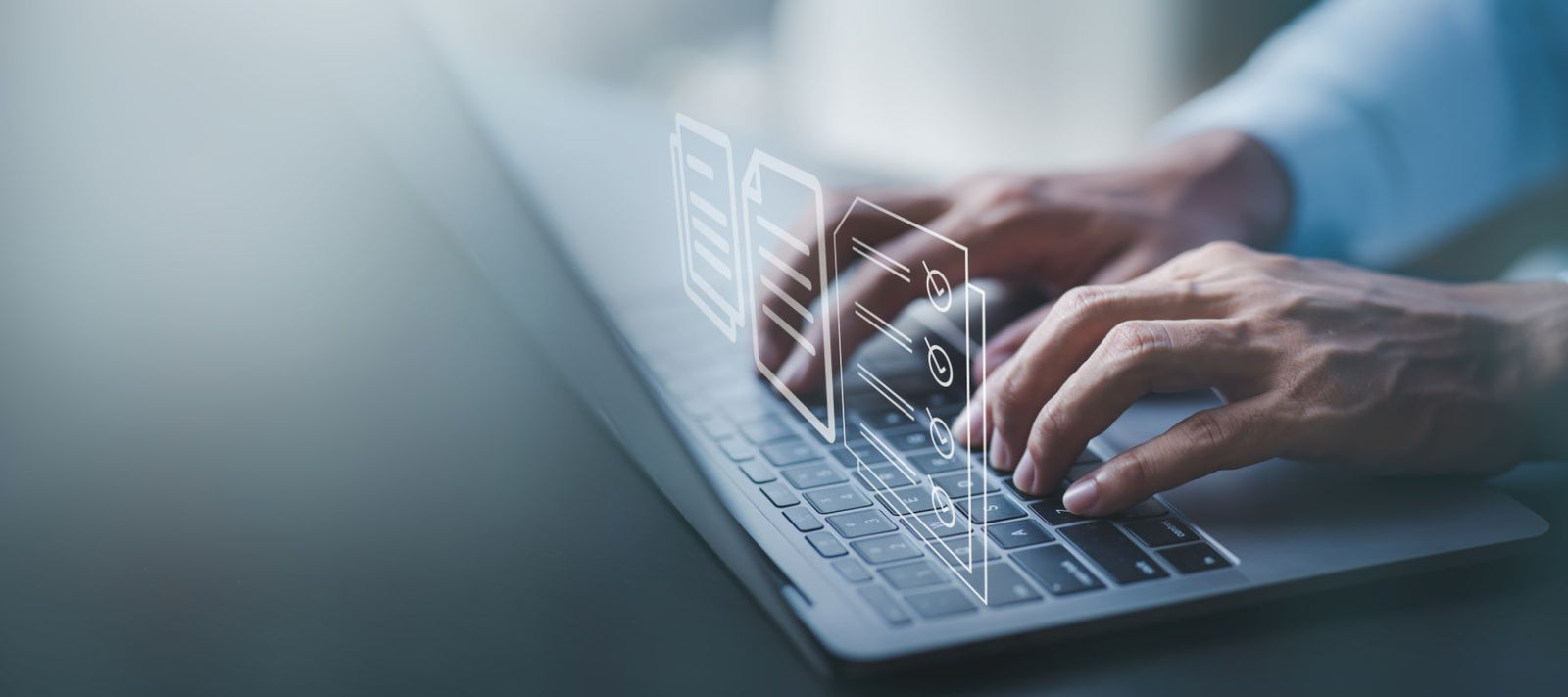 Laptop als Symbol für die Mediathek Wirtschaft