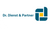 Logo Dr. Dienst & Partner mit blauem Schriftzug und geometrischem Symbol.