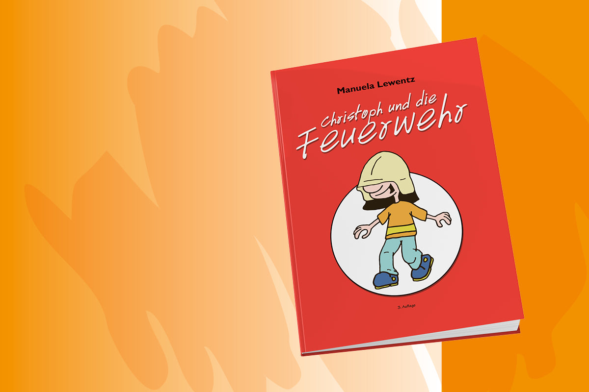Das Buchcover von "Christoph und die Feuerwehr" von Manuela Lewentz.