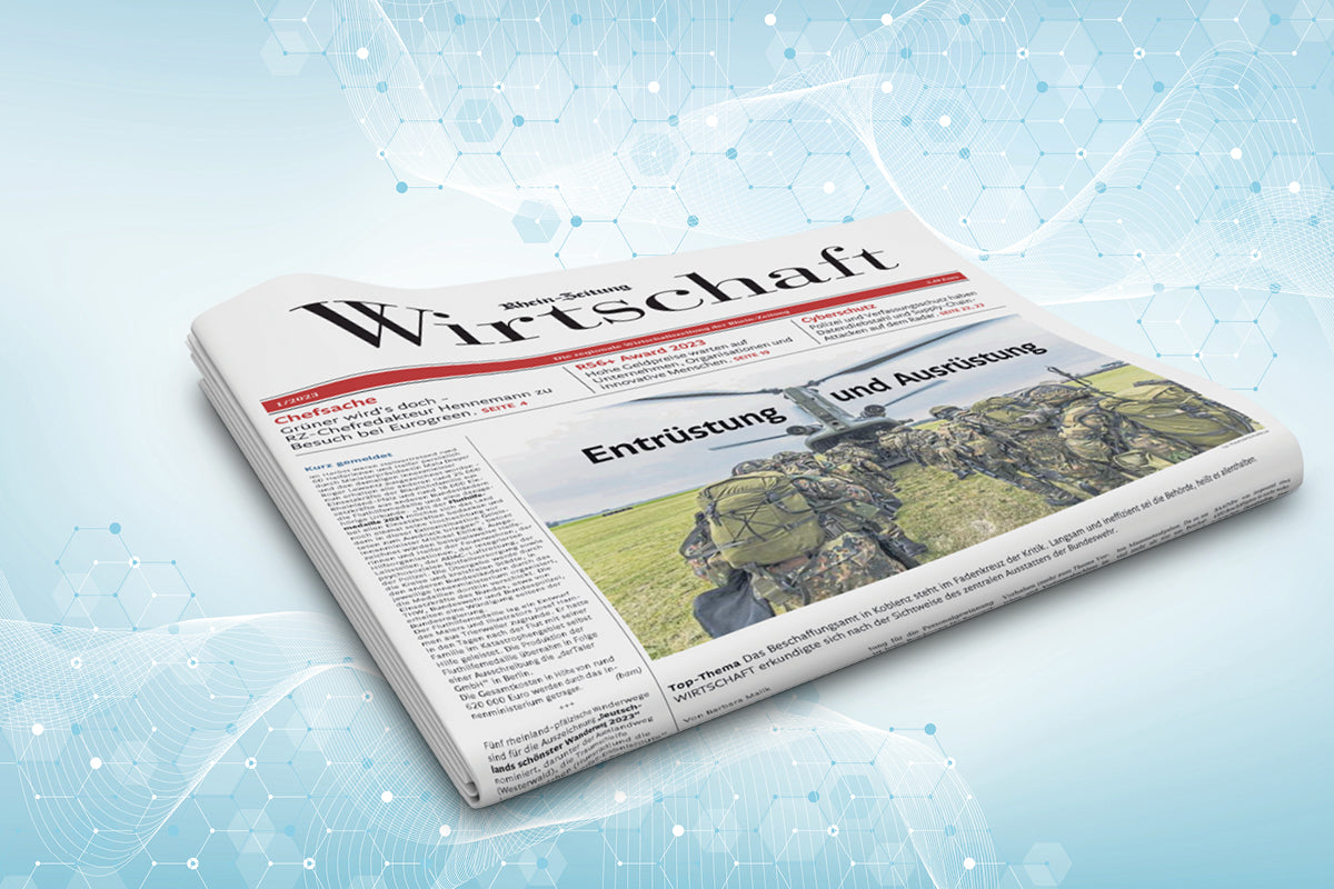 Das Produktbild der Wirtschaftszeitung, Ausgabe 1 aus dem Jahr 2023.