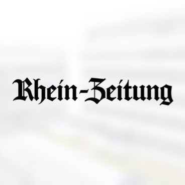 Logo der Rhein-Zeitung als schwarzer Schriftzug.