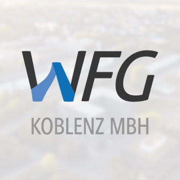 Logo der WFG Koblenz in blau und schwarz