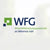 Logo der WFG (Wirtschaftsförderungsgesellschaft) in blau und grün